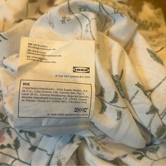 IKEA TIMJANSMOLT  Cotton King Duvet Pillow Sham Set 2 Farmhouse Country - Picture 6 of 6